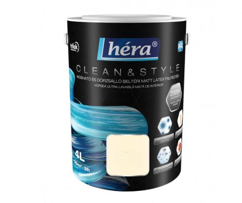 Héra Clean&Style beltéri falfesték 4l Prosecco