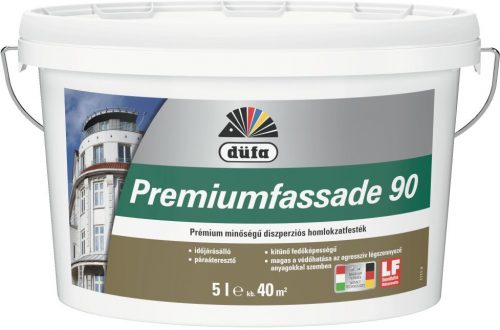 Düfa Premiumfassade 90 homlokzatfesték 5l Fehér