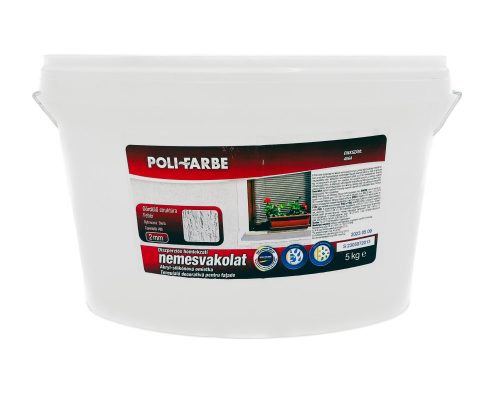 Poli-farbe nemesvakolat 2mm dörzsölt 5kg Fehér