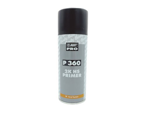 Body P360 2K HS alapozó spray 400ml Fekete