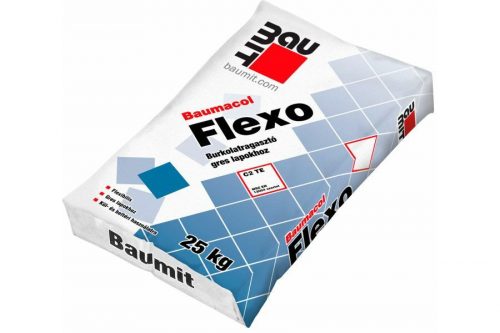 Baumacol Flexo flexibilis kül- és beltéri burkolatragasztó 25kg