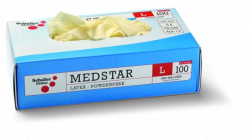 Medstar Latex egyszer használatos gumikesztyű L