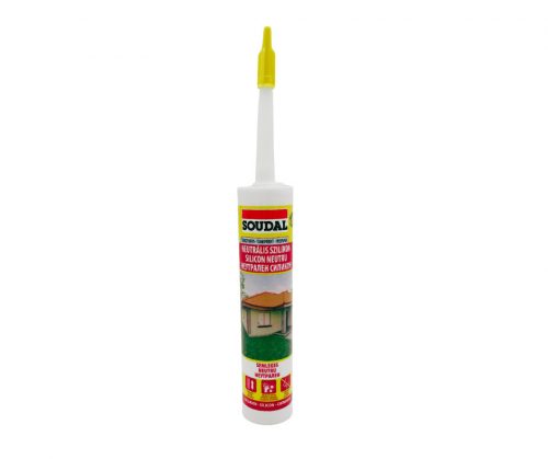 Soudal neutrális szilikon 280ml Színtelen