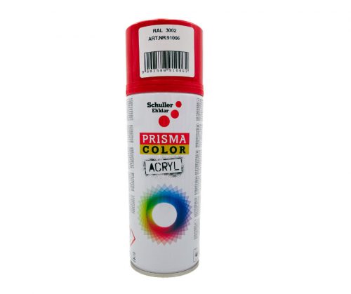 Prisma Color acryl spray 400ml RAL3002 Kárminvörös