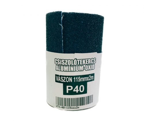 Csiszolóvászon tekercs 115mm x 2m P40