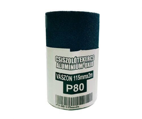 Csiszolóvászon tekercs 115mm x 2m P80