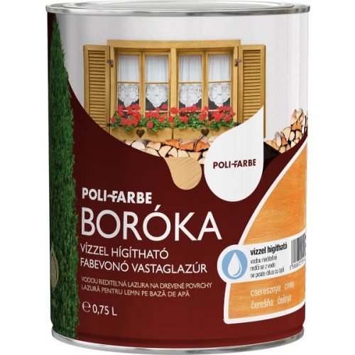 Boróka vízbázisú selyemfényű vastaglazúr 0,75l Cseresznye