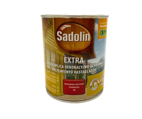 Sadolin Extra selyemfényű vastaglazúr 2,5l Svédvörös