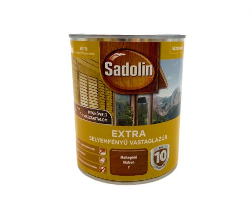 Sadolin Extra selyemfényű vastaglazúr 0,75l Mahagóni