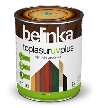 Belinka toplasur UV plus magasfényű vastaglazúr 0,75l 22 Fekete