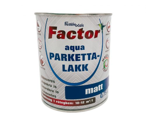 Factor vízbázisú parkettalakk matt 0,75l