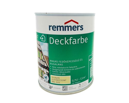 Deckfarbe vízbázisú selyemmatt fedőfesték 0,75l RAL1015 világos elefántcsont