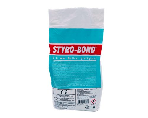 Styro-Bond beltéri glettelő gipsz 0-3mm 1kg