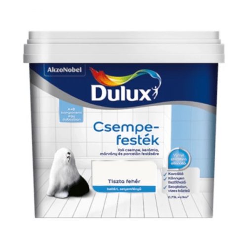 Dulux csempefesték 0,75l Tiszta fehér