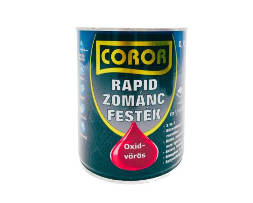 Coror Rapid zománcfesték 0,75l oxid vörös