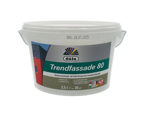 Düfa Trendfassade 80 homlokzatfesték 2,5l Fehér