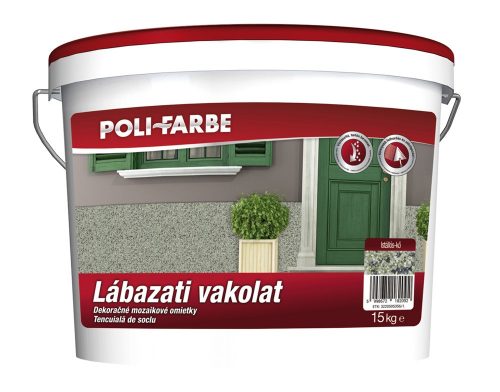 Poli-farbe lábazati vakolat 15kg Istállós-kő