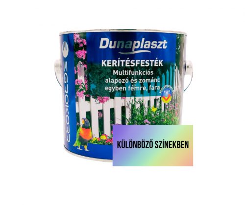 Dunaplaszt selyemfényű kerítésfesték 2,5l Grafit ezüst