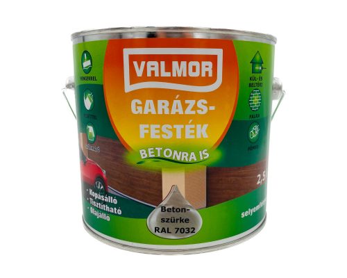 Valmor Garázsfesték 2,5l RAL7032 Betonszürke