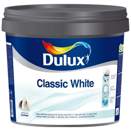 Dulux Classic White matt beltéri falfesték 10l Fehér