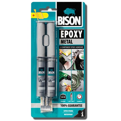 Bison metál kétkomponensű epoxy ragasztó 24ml