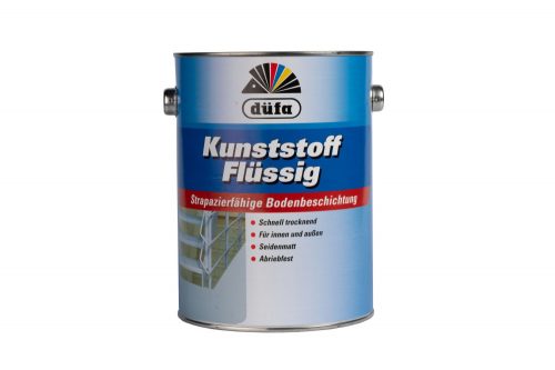 Kunststoff-flüssig Műanyag padlófesték járófelületre 2,5l RAL9005 fekete