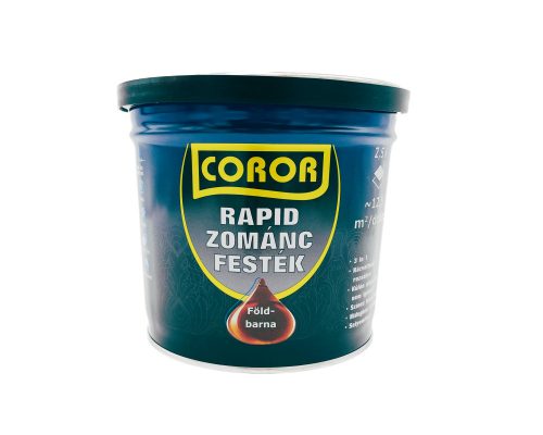 Coror Rapid zománcfesték 2,5l föld barna