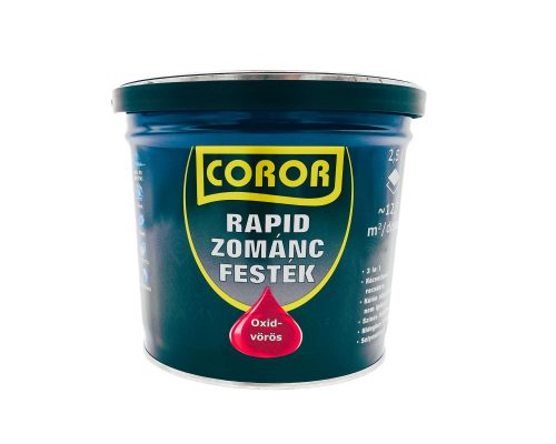 Coror Rapid zománcfesték 2,5l oxid vörös