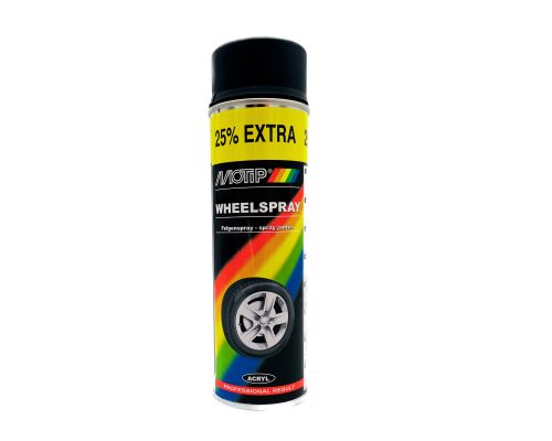 Motip Keréktárcsa spray 500ml matt fekete