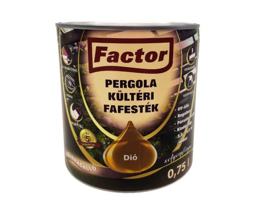 Factor Pergola kültéri fafesték 2,5l dió