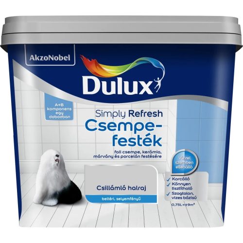 Dulux csempefesték 0,75l Csillámló halraj