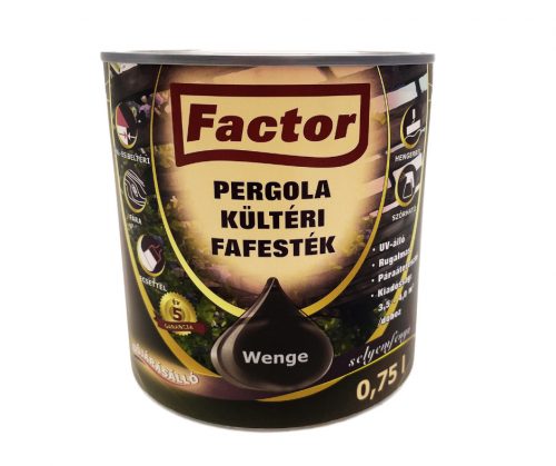 Factor Pergola kültéri fafesték 0,75l wenge