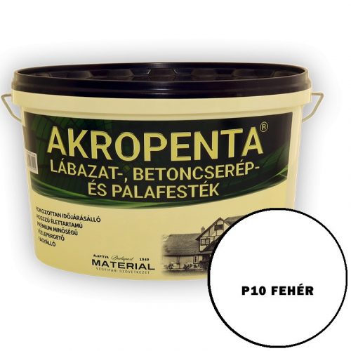 Akropenta Lábazat-, betoncserép- és palafesték 2kg/1,6l Fehér