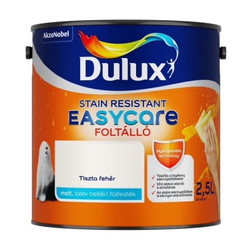 Dulux EasyCare beltéri falfesték 2,5l Tiszta fehér