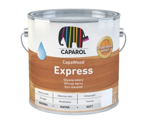 CapaWood Express vízbázisú vékonylazúr 2,5l 63 Light Oak-Világos tölgy