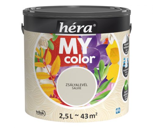 Héra My Color beltéri falfesték 2,5l Zsályalevél