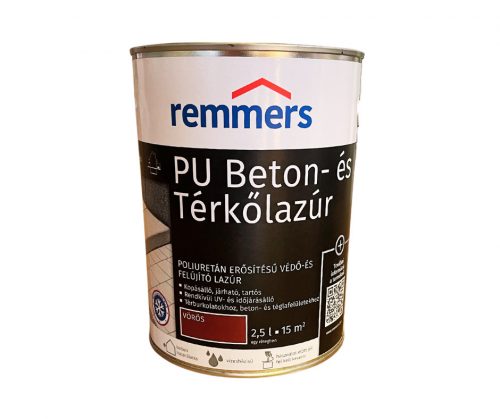 PU Beton- és Térkőlazúr 2,5l vörös